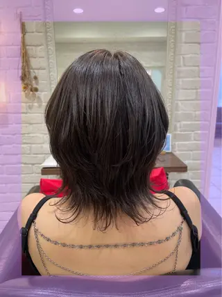 ミディアム カラー ヘアアレンジ ブリーチ♡メンズ マッシュ♡MIUのヘアスタイル