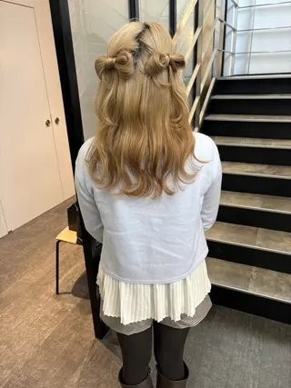 ロング ヘアアレンジ mao ｜ 柔らか艶カラー🫧のヘアスタイル