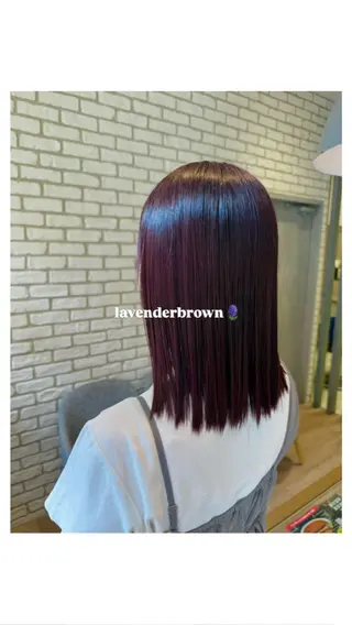 ミディアム カラー 似合わせカラー☘️ akariのヘアスタイル