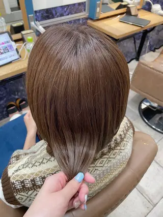 ミディアム カラー 🍒透明感カラー/ 艶カラー/さくら🍒のヘアスタイル