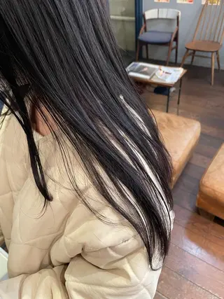 ロング カラー ヘアアレンジ 抜け感ボブ×パーマ ｜kazaneのヘアスタイル