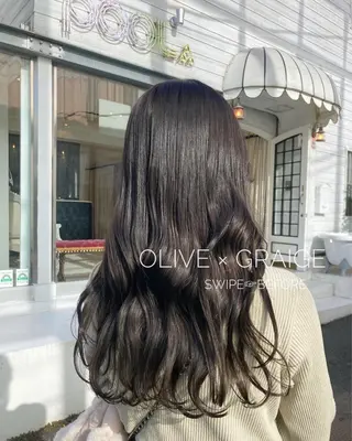 ロング カラー パーマ ヘアアレンジ Zina渋谷エリア マネージャShionのヘアスタイル