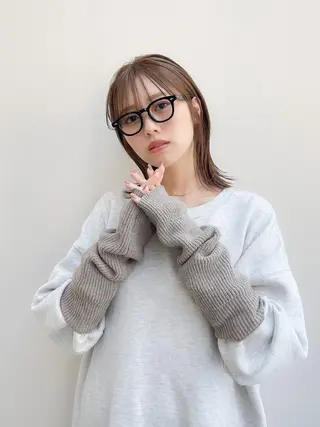 ミディアム 🎊LUK🎊_公 式_🩵髪質改善🩵のヘアスタイル