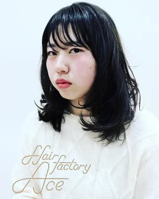 ミディアム カラー 所渉/韓国レイヤー /ウルフカットのヘアスタイル