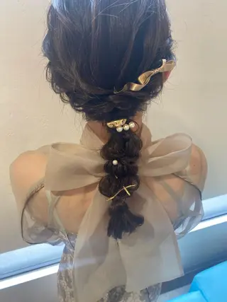 ロング ヘアアレンジ 新谷 桃子のヘアスタイル