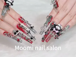 ロング 長さだし専門 Moominのネイルデザイン