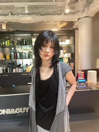 ミディアム レイヤーカット/ 堀匠吾のヘアスタイル