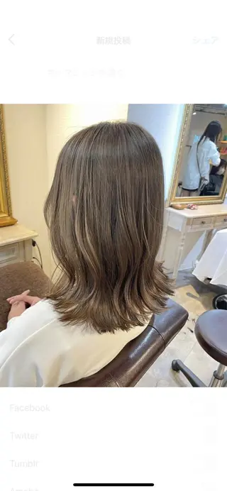 ミディアム カラー TRENCH　相澤 果歩のヘアスタイル