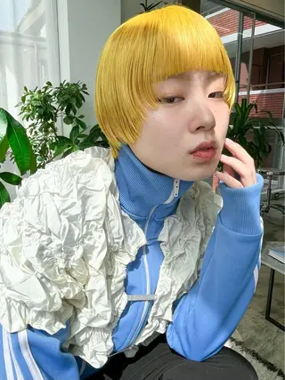 ショート カラー ness 一花のヘアスタイル