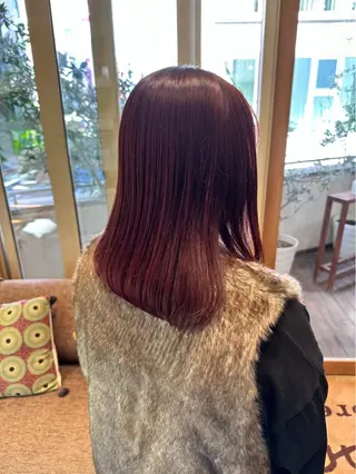 ミディアム カラー フローレン KANAKOのヘアスタイル