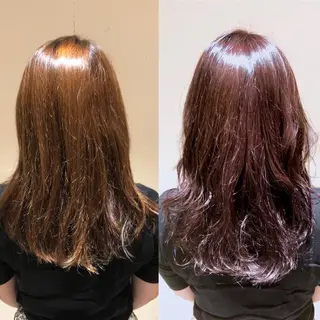 ミディアム カラー パーマ ヘアアレンジ 【ツヤ髪美容師】 ツダケイスケのヘアスタイル