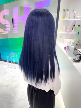 ロング カラー 🤍💕ブリーチカラ ーAyaka💕🤍のヘアスタイル