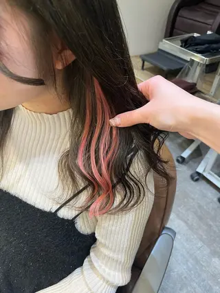 カラー エクステ🎀 暖色カラー🎀amiのヘアスタイル