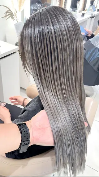 ロング カラー ＡＳＨ大宮/ブリーチ 髪質改善/カラーのヘアスタイル