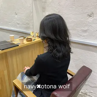 ミディアム カラー 黒崎 勝巳のヘアスタイル