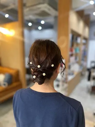 ミディアム miloc MOMOKAのヘアスタイル