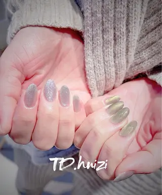 ミディアム めぐみのネイルサロン スタッフ練習のネイルデザイン