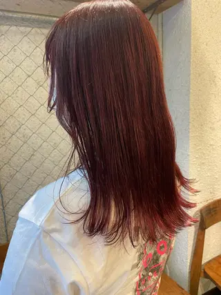 セミロング カラー hazuki 🌝のヘアスタイル