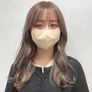ロング カラー 髪質改善⌇透明感 カラー⌇川上葵のヘアスタイル