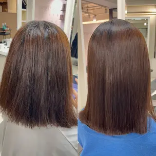 ミディアム パーマ 縮毛矯正指名No.1 艶カラー/SHIMAのヘアスタイル