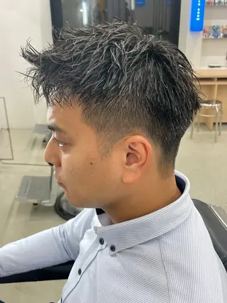 ショート パーマ メンズ 亀井隆汰/メンズ専門 パーマ特化美容師のヘアスタイル