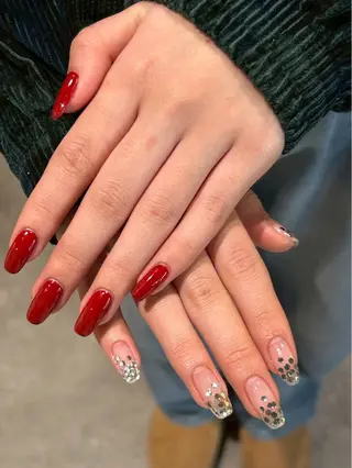 ネイル 暖色/カラー特化/ ネイル/美咲🫧のヘアスタイル