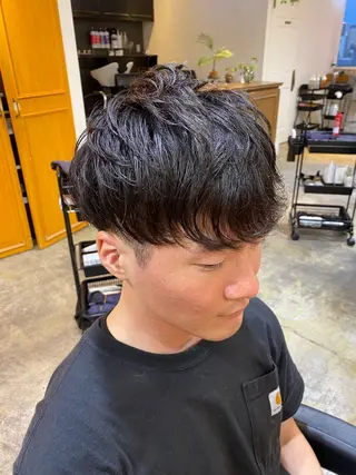 ショート メンズ レイヤーボブ/ 艶カラー/サナ🌼のヘアスタイル