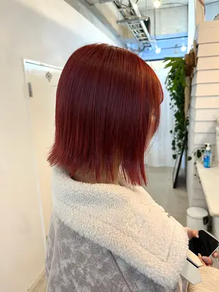 ショート カラー ブリーチ有無Wカラー メンズパーマ大成のヘアスタイル