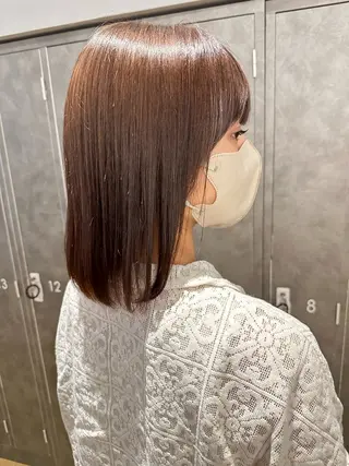 ミディアム カラー 中尾 碧斗のヘアスタイル
