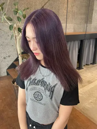 カラー 🤍垢抜け♡透明感 カラーmoeka🤍のヘアスタイル