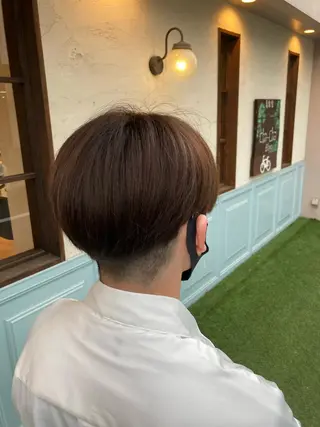 ショート カラー メンズ 木村🌟髪質改善ケア 💎デザインカラーのヘアスタイル