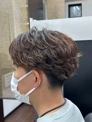 パーマ メンズ ✨透明感カラー✨ 縮毛矯正🌟石川菜摘のヘアスタイル