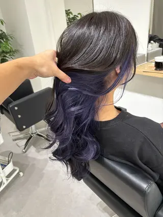 ロング ケアブリーチ 黒瀬有汰のヘアスタイル