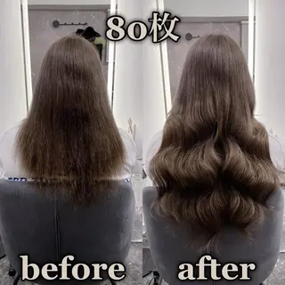 ロング KOSEI シールエクステのヘアスタイル