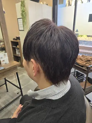 ミディアム メンズ 石川(park) ジェウンのヘアスタイル