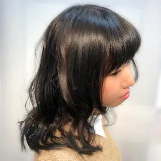 ミディアム 髪質改善/艶カラー 塩野成一のヘアスタイル