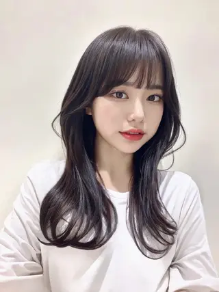 セミロング 髪質改善×韓国ヘア HIROのヘアスタイル