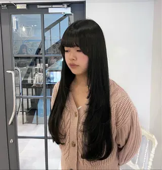ロング カラー CreBiA🫧名駅 馬場のヘアスタイル