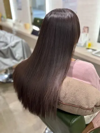 ロング カラー 縮毛矯正/ /関内/あべももこのヘアスタイル