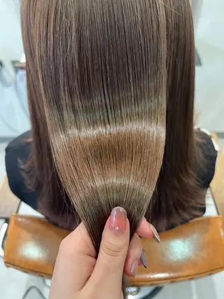 カラー 髪質改善アンジュール かのんのヘアスタイル