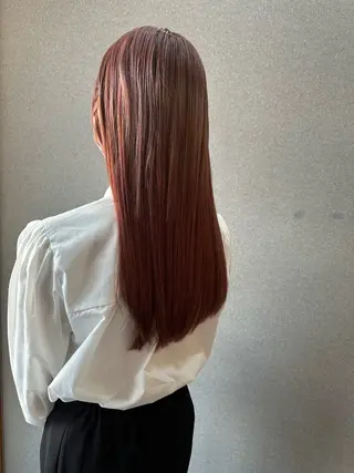ロング カラー ヘアアレンジ 青石 ちゃおのヘアスタイル