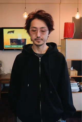 カラー メンズ 千葉 慎也のヘアスタイル