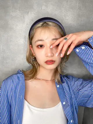 ミディアム 栗本 博史のヘアスタイル
