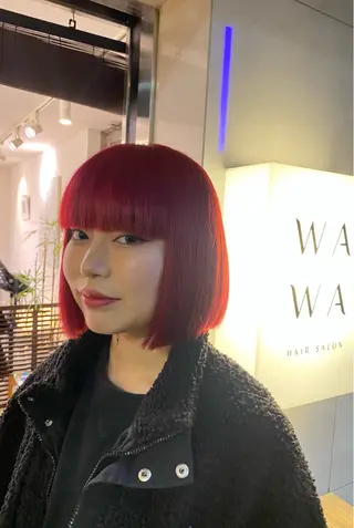 ショート 艶カラー、パーマ 祥一朗 WAWAのヘアスタイル