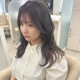 セミロング acanthus by milly高槻所属・顔まわりカット／ 髪質改善／ボブ／中山のヘアスタイル