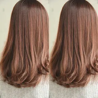 セミロング カラー パーマ 大人ショートのスペシ ャリスト✨️井上雄輝のヘアスタイル