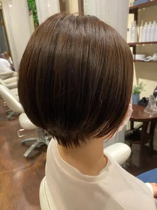 ショート 艶カラー|ストレート 🍟yuki🍟のヘアスタイル