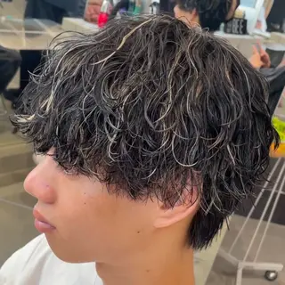 ミディアム カラー ヘアアレンジ メンズ fifth 石川 凪のヘアスタイル