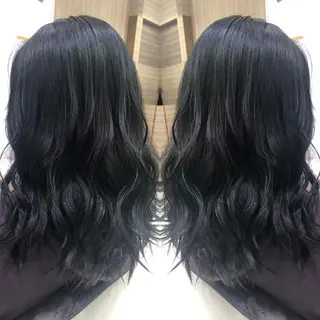 セミロング カラー 韓国レイヤー×透明感 カラー/山崎一輝のヘアスタイル