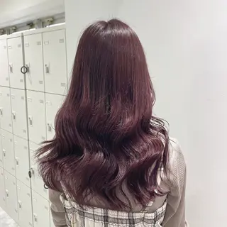 セミロング カラー エフェクトブリーチ 🌟前澤啓太朗のヘアスタイル